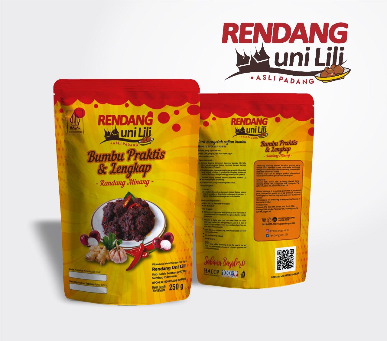 Bumbu Praktis Rendang Minang Pouch