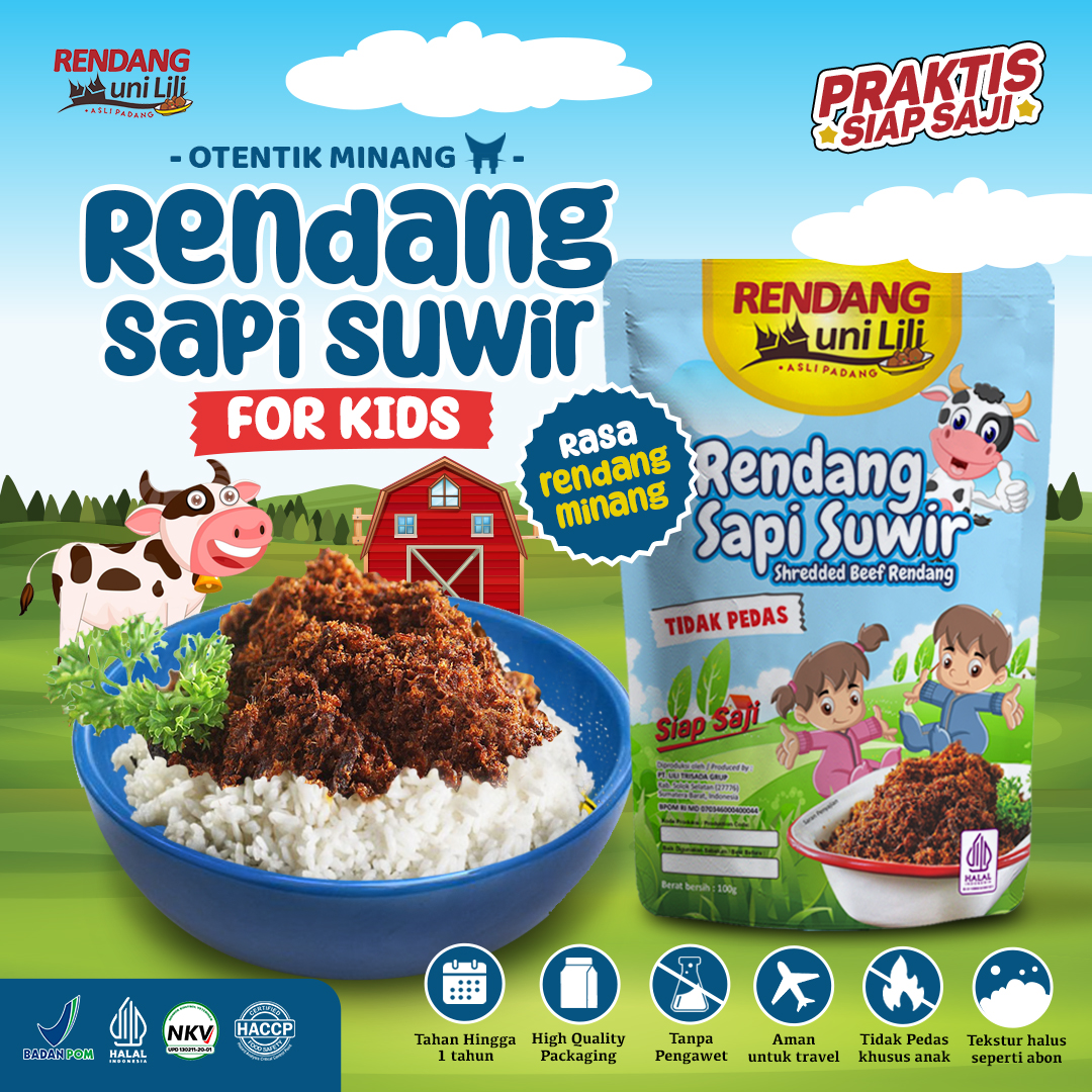 Rendang Suwir Sapi Anak